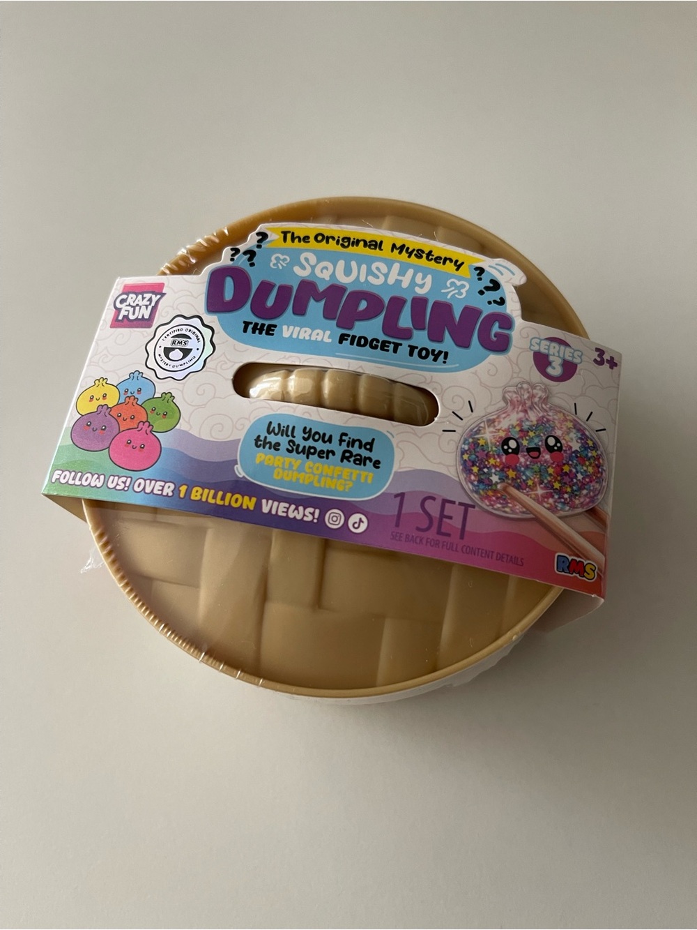 Squishy Dumpling Viral Figet Toy by RMS Crazy Fun NWT